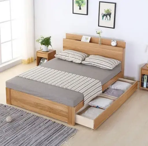 Cama de Madera - Diseño Moderno y Duradero CA008
